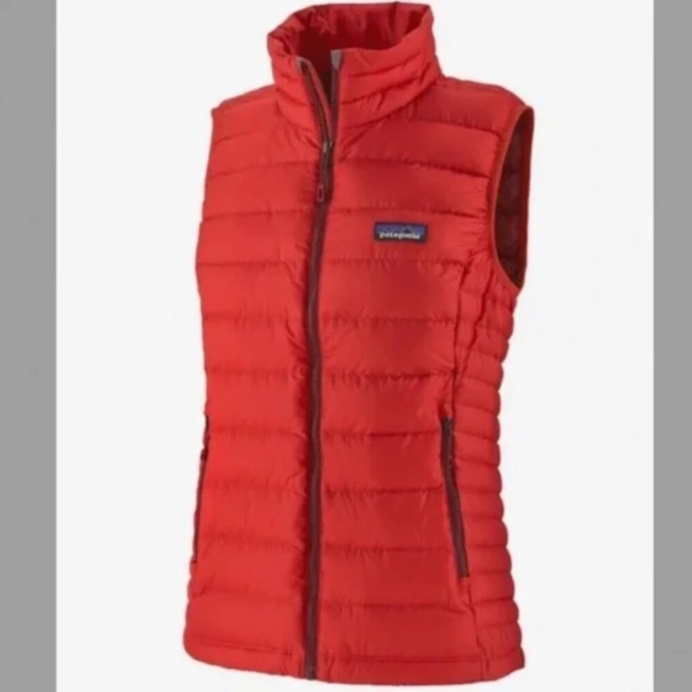 PATAGONIA Women's Down Sweater Vest - Orange  - Good Used Condition